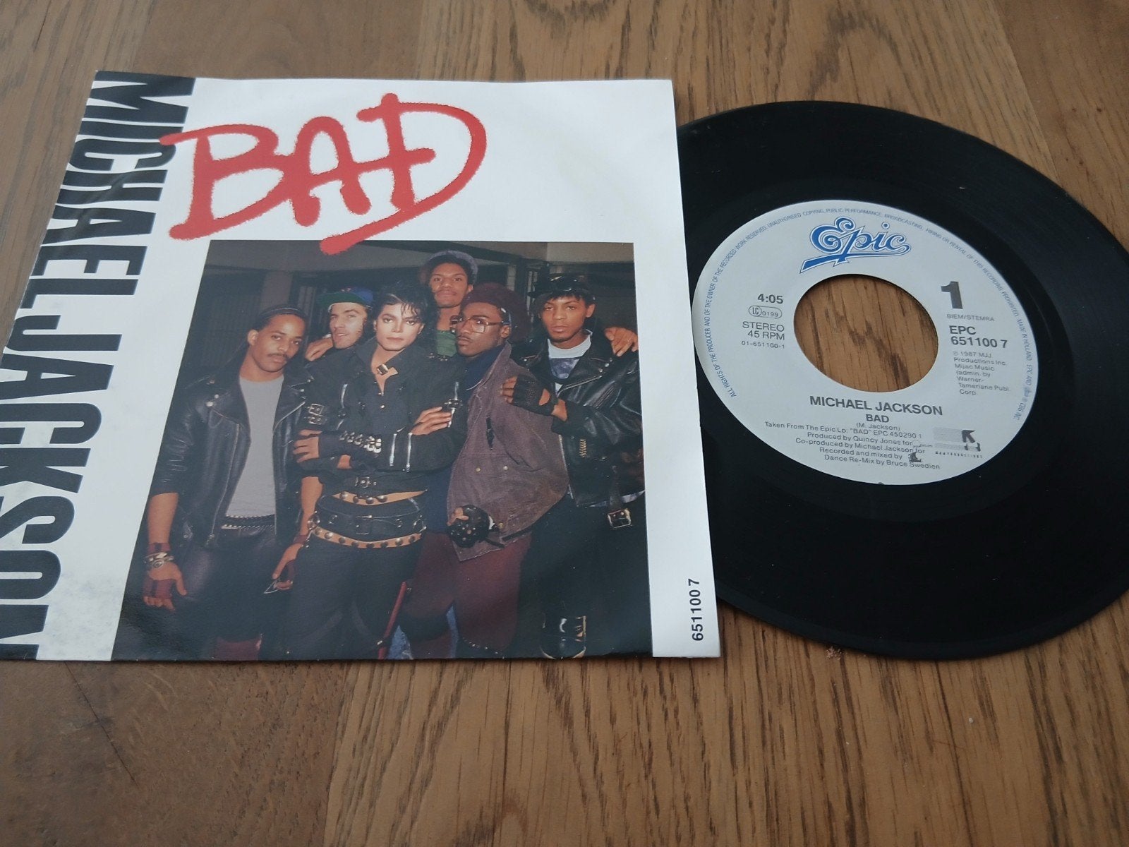 VINYL SINGLE   MICHAEL JACKSON 1987, Ophalen of Verzenden, Zo goed als nieuw, Pop