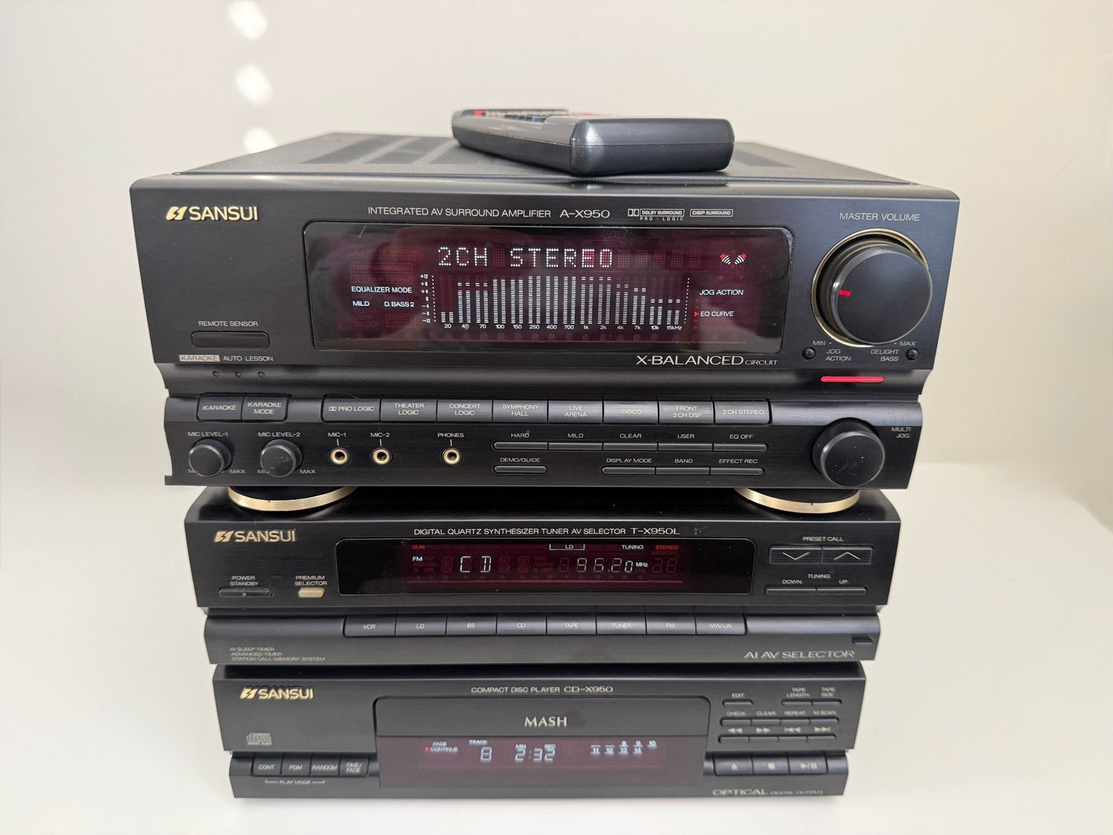 Sansui A-X950 / CD-X950 / T-X950L complete HiFi set, Ophalen, Zo goed als nieuw, Cd-speler, Overige merken