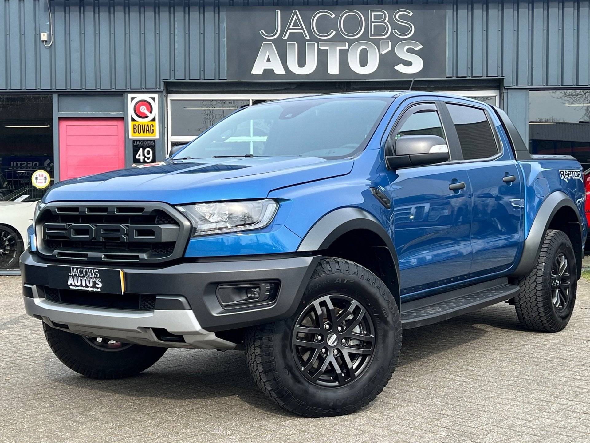 Ford Ranger 2.0 EcoBlue Raptor 4x4 automaat, Auto's, Ford, Automaat, Gebruikt, 4 cilinders, Blauw