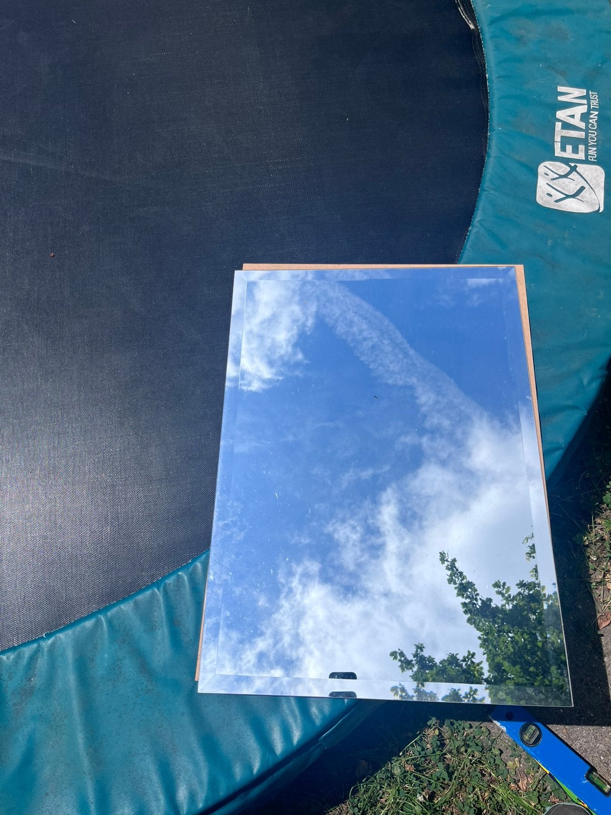 Spiegel facet geslepen 50 x 70 cm, Ophalen, Zo goed als nieuw, Minder dan 100 cm, Rechthoekig