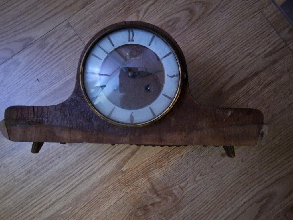 Junghans vintage pendule schouw klok, Antiek en Kunst, Antiek | Klokken, Ophalen