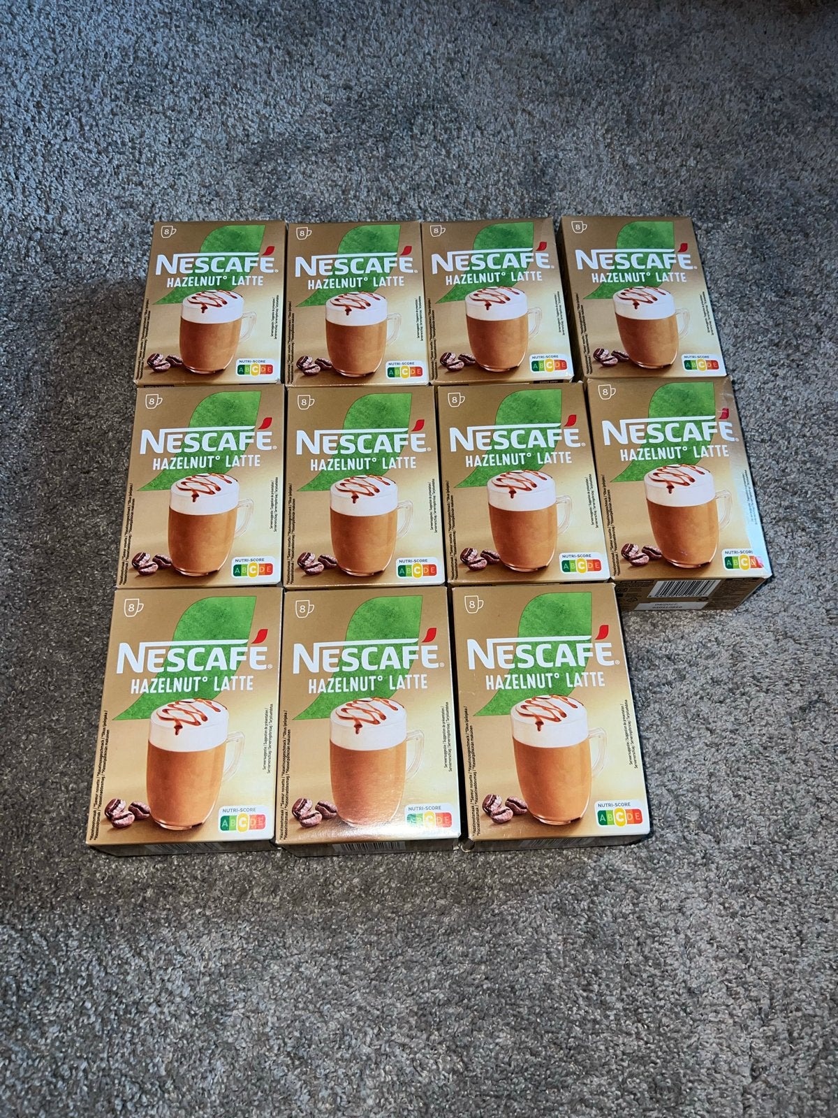 11 pakken Nescafé Hazelnut latte oploskoffie, Ophalen of Verzenden