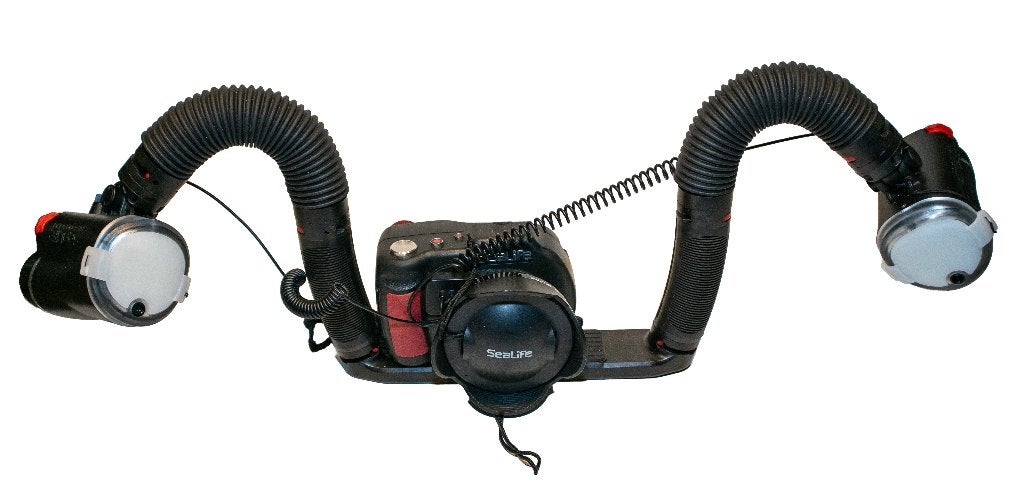 Sealife DC2000 onderwatercamera met tray en flitsers, Audio, Tv en Foto, Fotografie | Onderwatercamera's, Video-opname, Sealife