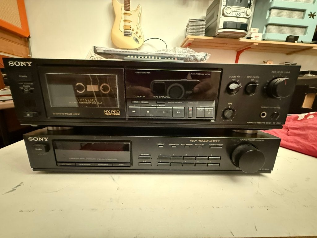 Sony Cassettedeck TC-K510 en Tuner ST-S310, Audio, Tv en Foto, Stereo-sets, Ophalen, Tuner of Radio, Gebruikt, Losse componenten