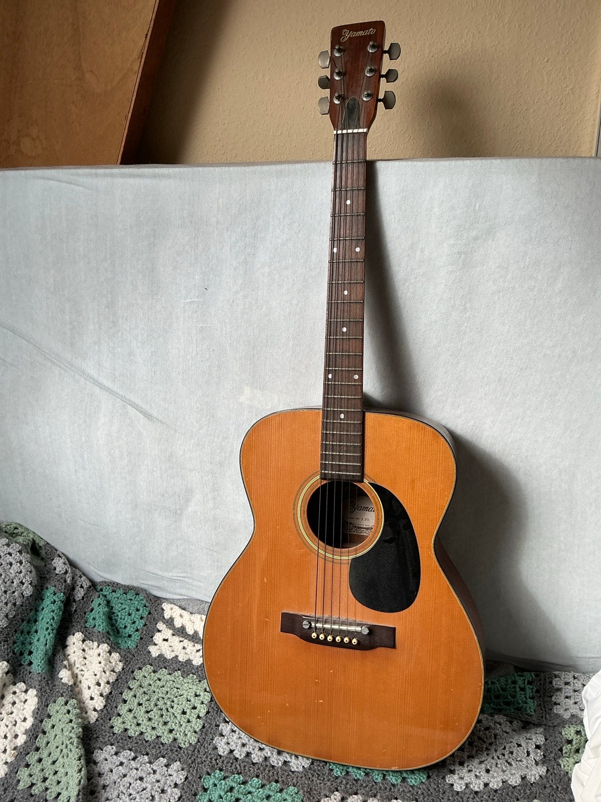 Yamato F-90 Western Gitaar - Vintage Akoestische Gitaar, Ophalen, Gebruikt, Western- of Steelstringgitaar