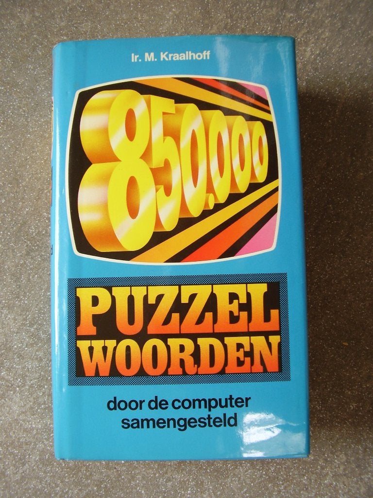 Boek met 850000 puzzelwoorden, Hobby en Vrije tijd, Verzenden, 500 t/m 1500 stukjes, Zo goed als nieuw, Puzzelboek
