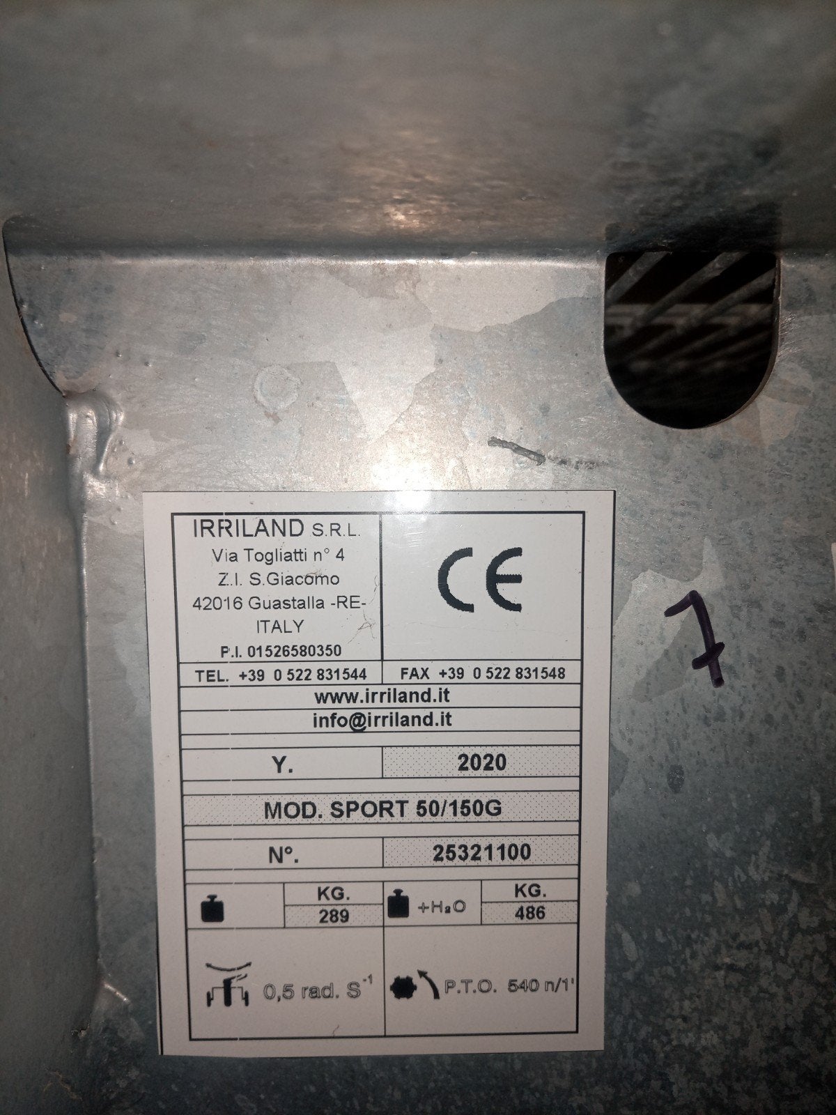 te koop mini beregeningshaspel irriland, Zakelijke goederen, Ophalen, Beregening en Drainage