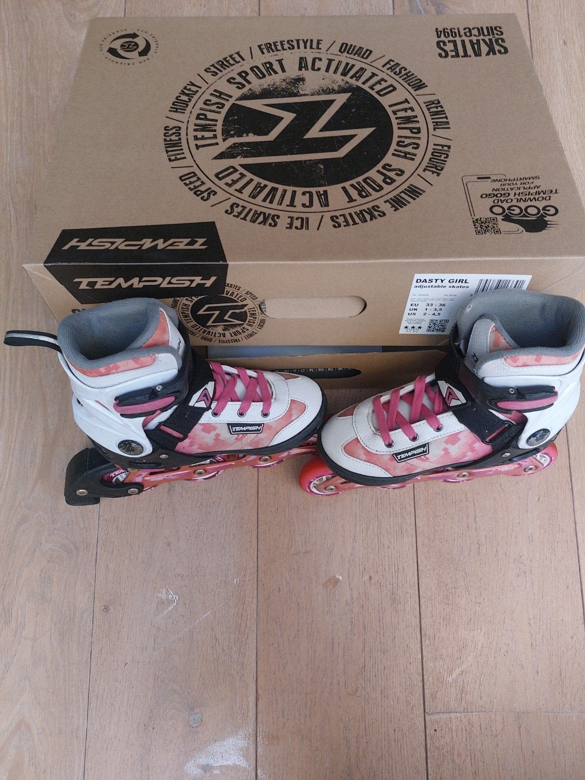 Tempish Dasty Girl verstelbare inline skates - Maat 33-36, Kinderen, Ophalen of Verzenden, Verstelbaar, Gebruikt