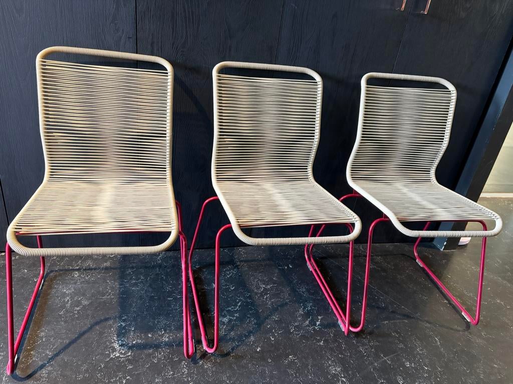 3 Montana Panton One Stoelen, ontwerp van Verner Panton., Huis en Inrichting, Stoelen, Ophalen, Zo goed als nieuw, Drie