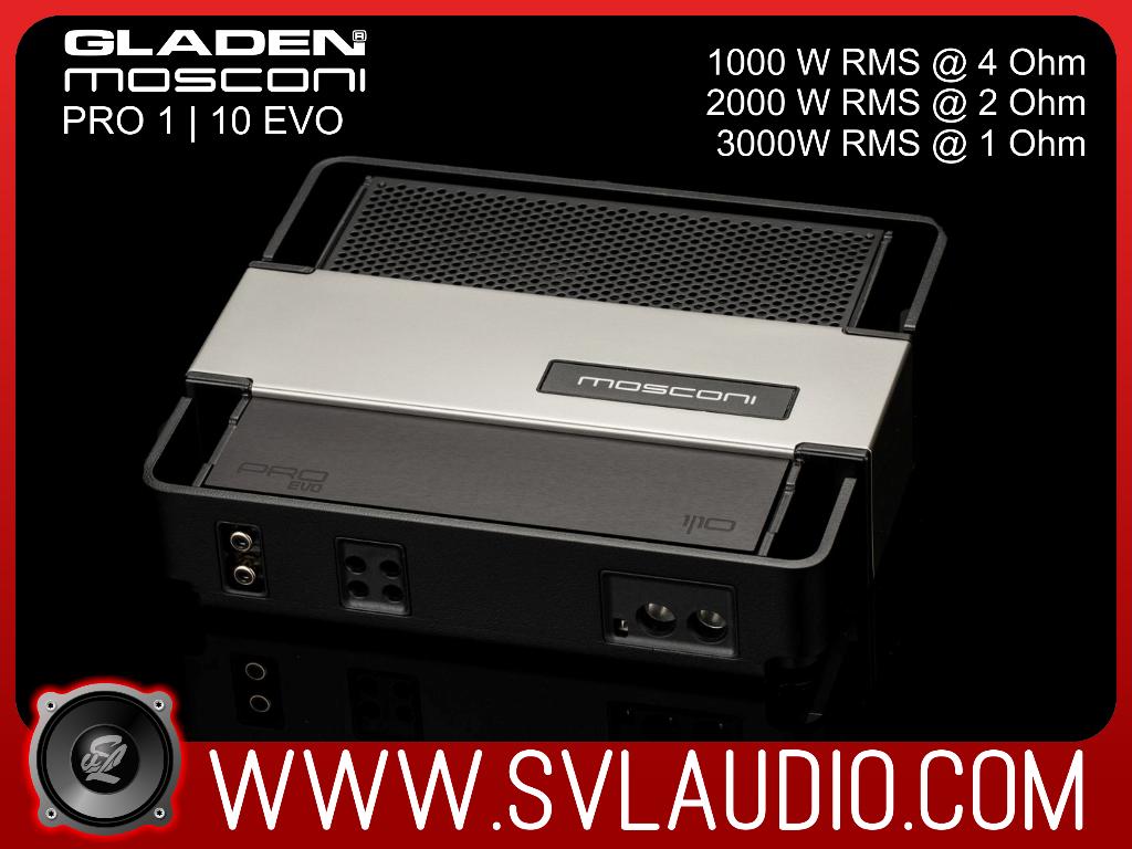 Gladen Mosconi 1 | 10 EVO monoblok tot 3000 w rms @ 1 ohm, Verzenden, Nieuw, Gladen