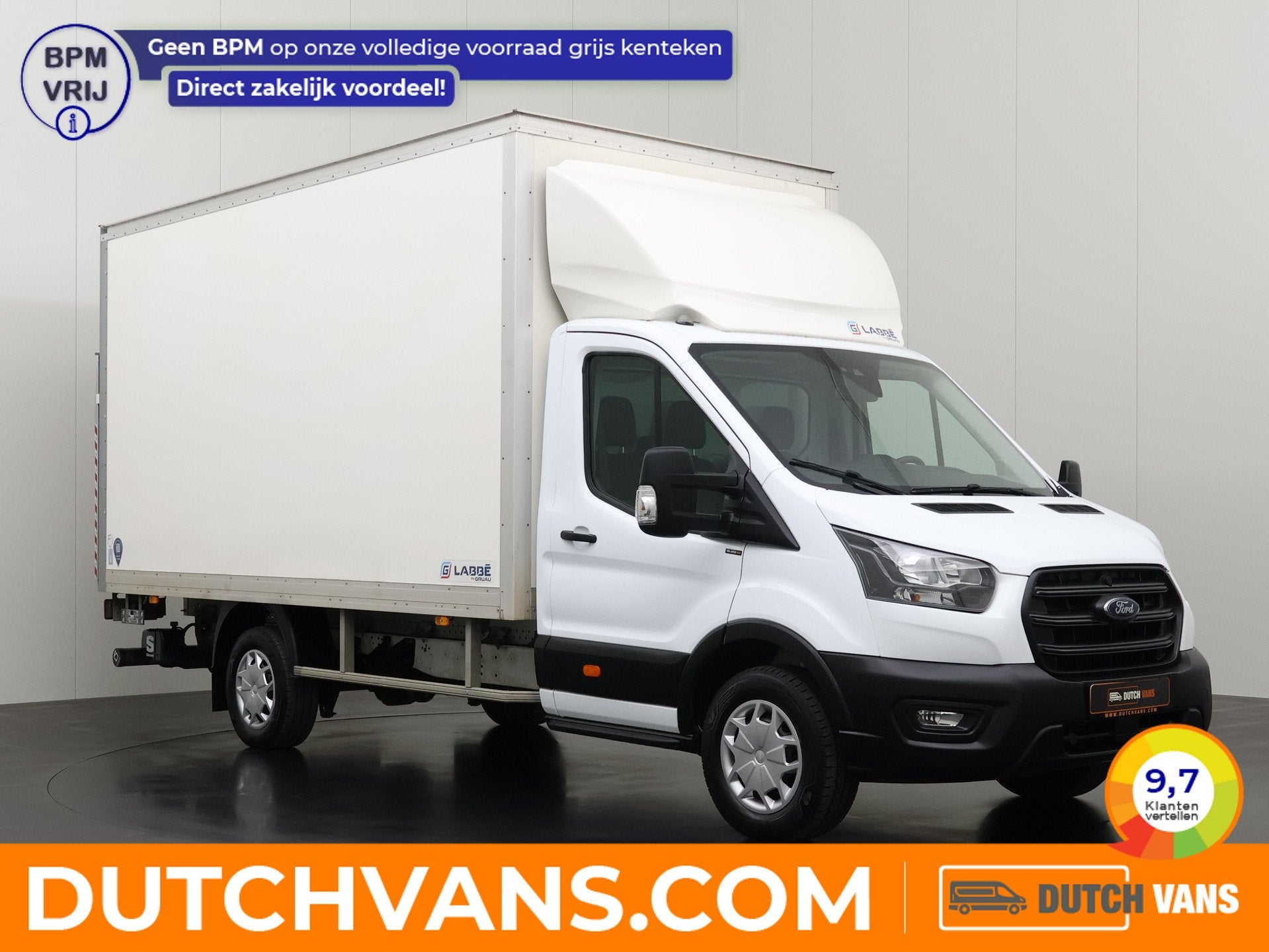 Ford Transit 2.0TDCi 130PK Bakwagen+Laadklep | Airco | Cruis, Multifunctioneel stuurwiel, Gebruikt, Euro 6, Ford