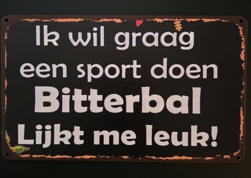 WANDBORD - IK WIL GRAAG EEN SPORT DOEN....., Ophalen of Verzenden, Nieuw