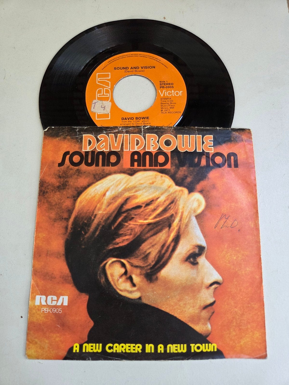 David Bowie - Sound and Vision (Single, 1977), Cd's en Dvd's, Vinyl Singles, Fotohoes, Ophalen of Verzenden, Gebruikt, Pop