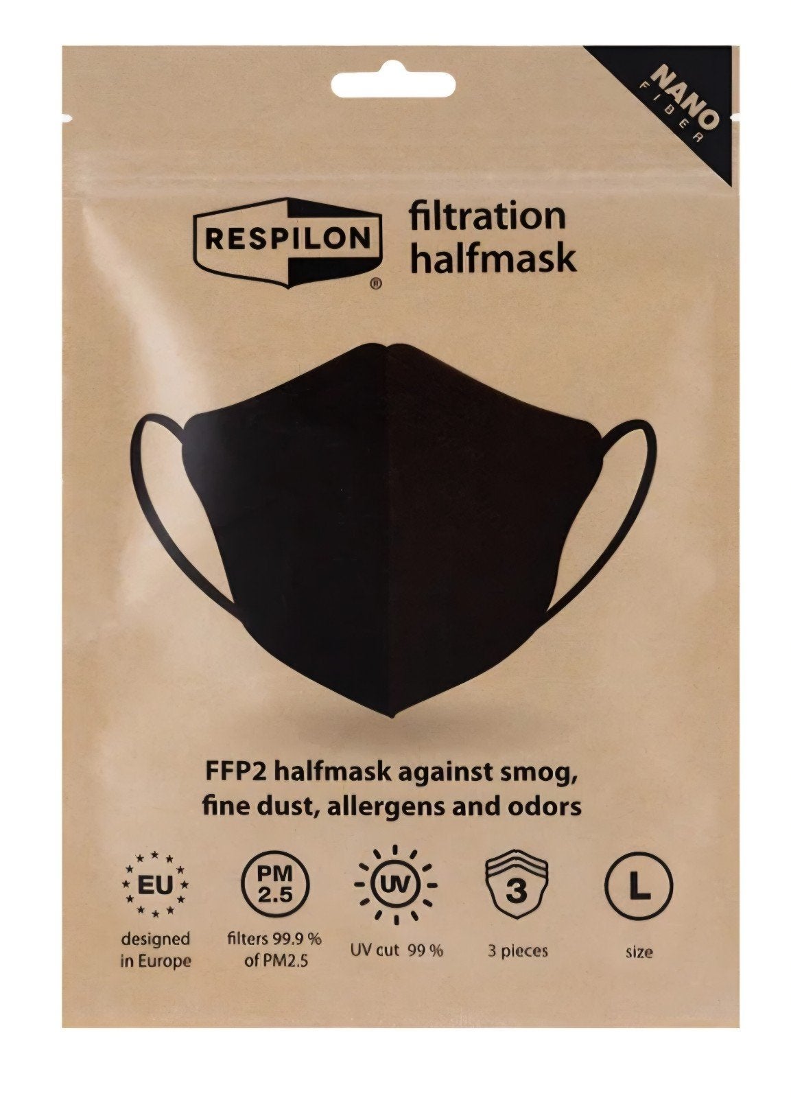 Respilon ffp2 nano filter mondkapjes met actief kool. 12 st, Ophalen of Verzenden, Nieuw