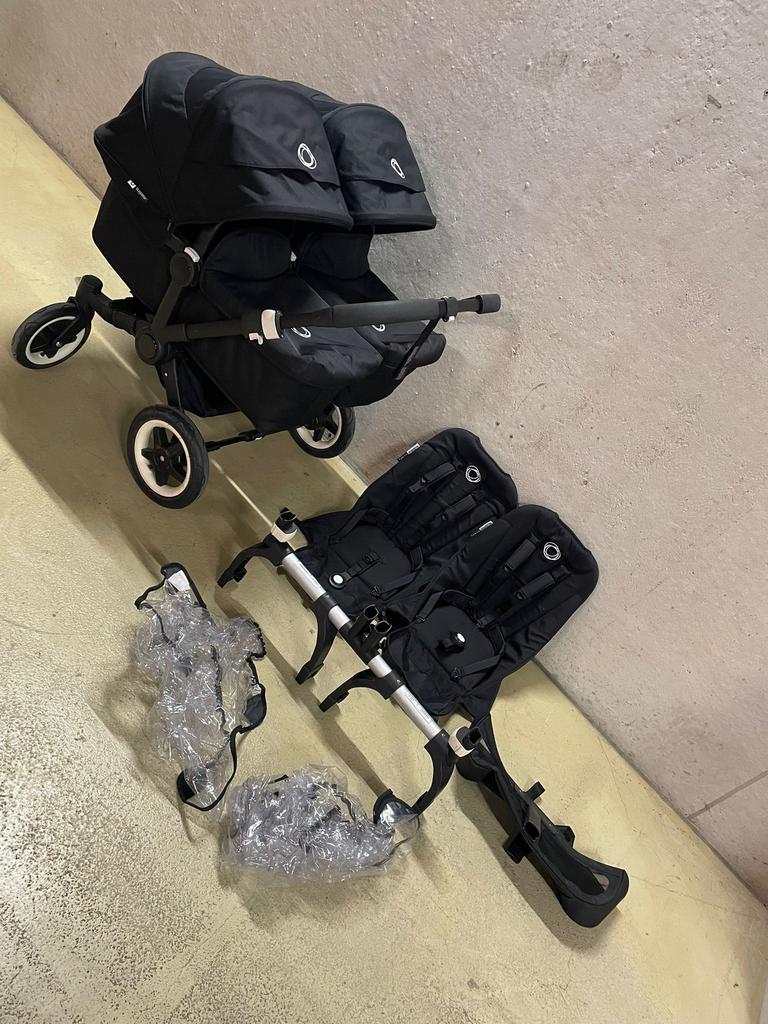Bugaboo donkey 2-5 Twin zwart, Kinderen en Baby's, Kinderwagens en Combinaties, Support@bugaboo.com, Bugaboo, Ophalen of Verzenden