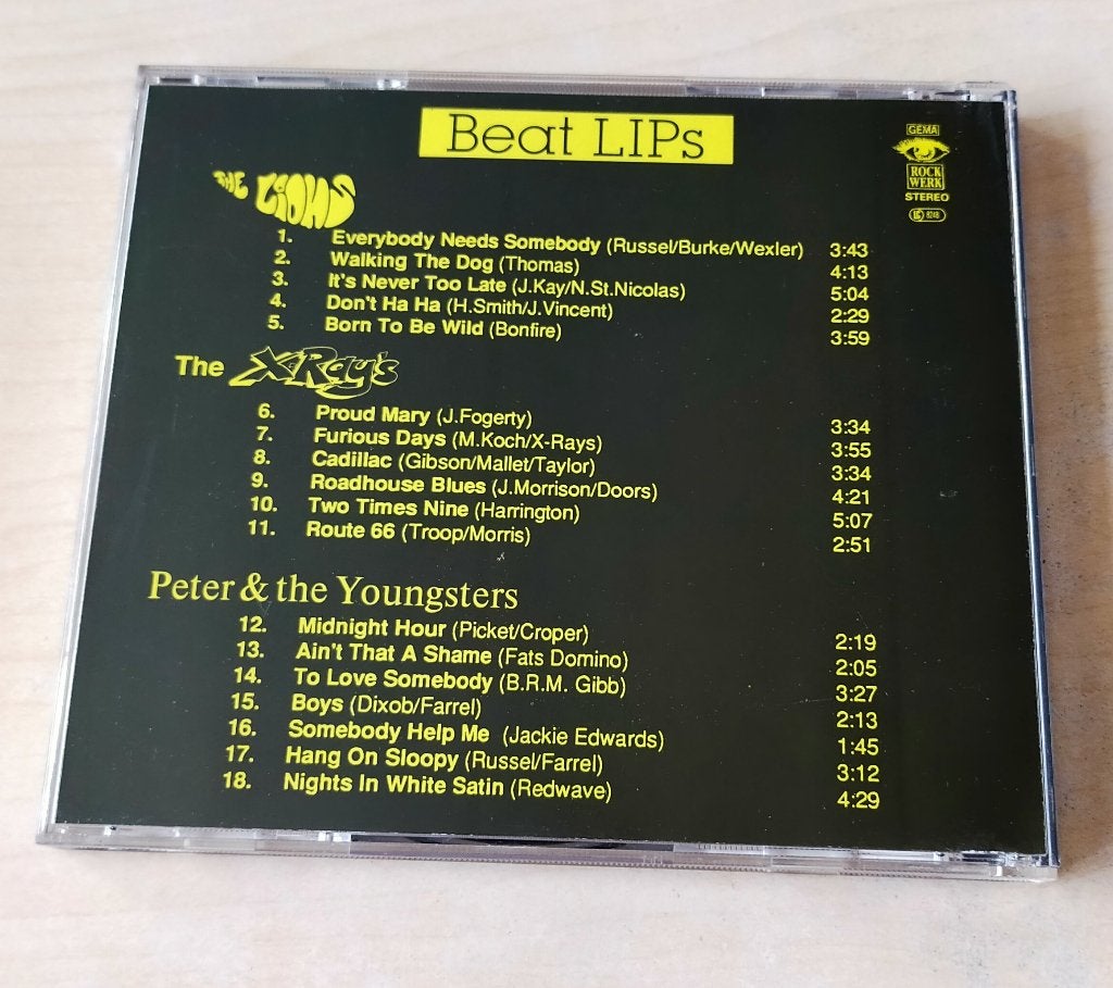 Beat LIPs The Lions Peter & The Youngsters The X-Rays CD, Ophalen of Verzenden, Zo goed als nieuw, Poprock