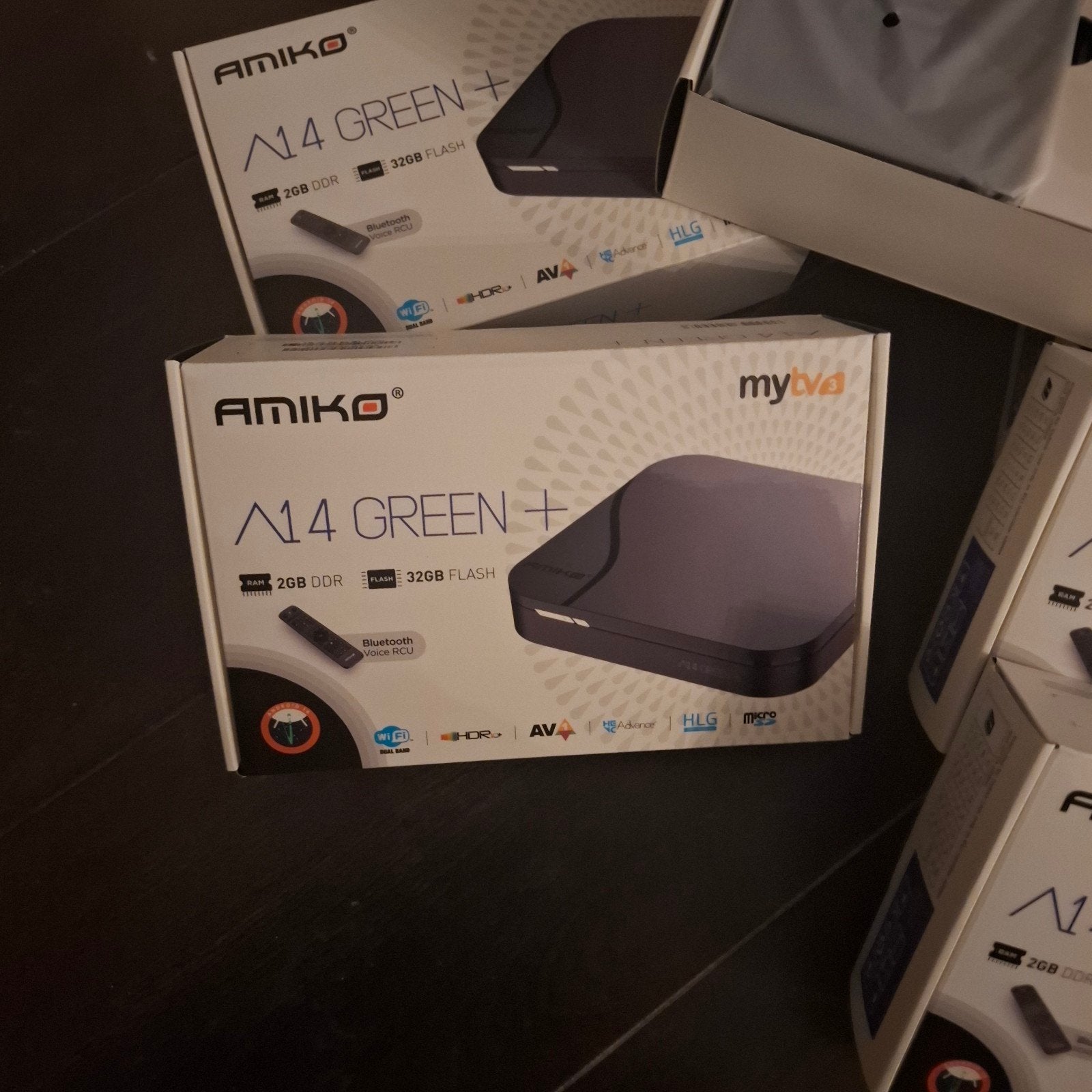 Amiko A14 Green+ Android TV Box - Nieuw in doos, Ophalen of Verzenden, Nieuw, Decoder