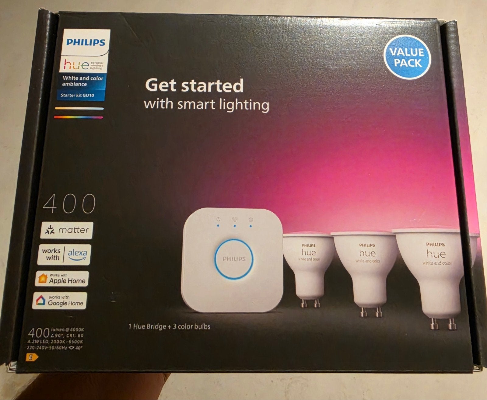 2x Philips Hue Bridge (zonder lampen) (ongebruikt), Draadloos, Ophalen of Verzenden, Zo goed als nieuw, Philips Hue