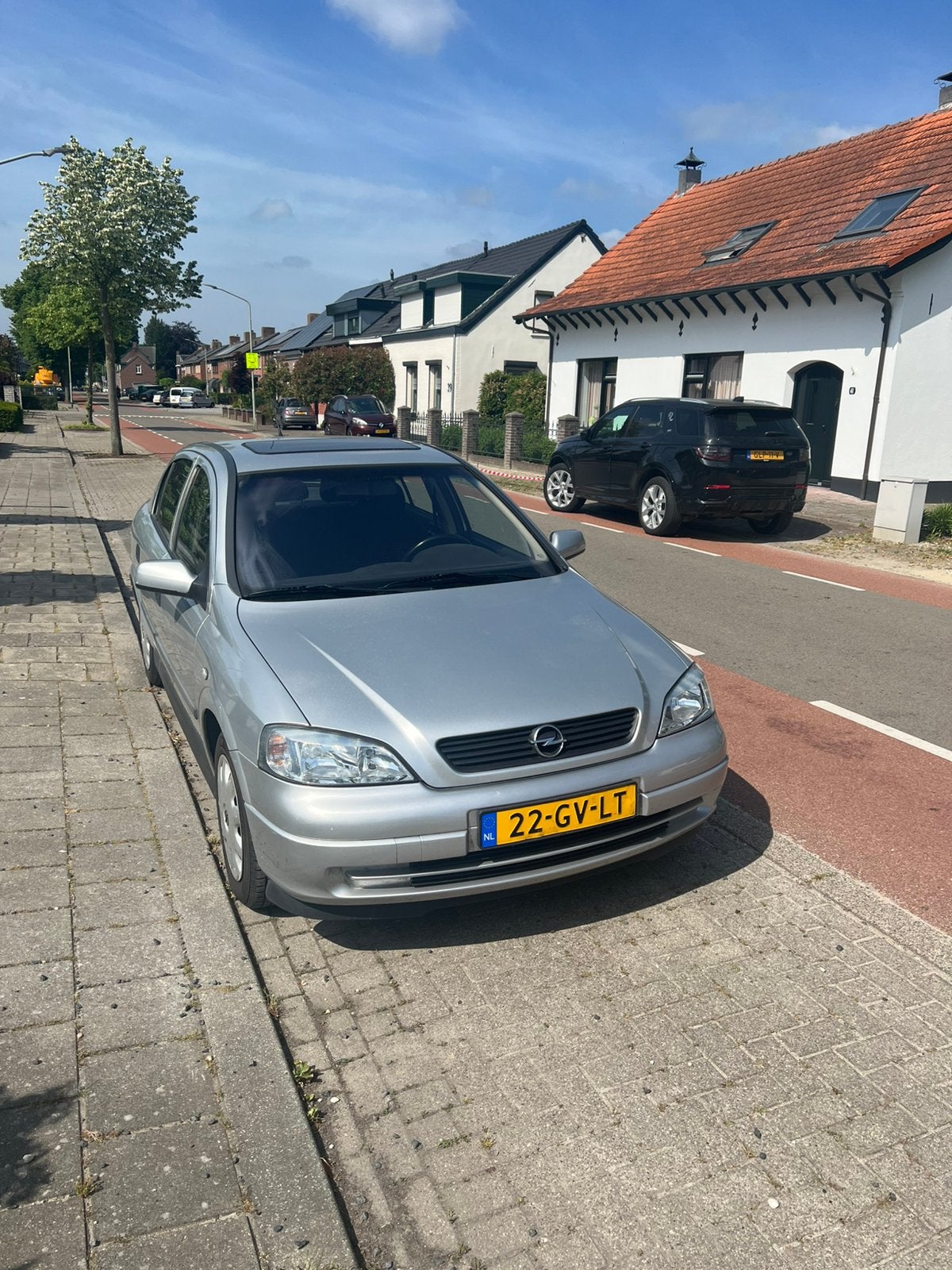 Opel Astra 1.6 8V 5D 2001 Grijs, Auto's, Voorwielaandrijving, Euro 5, Zwart, 4 cilinders