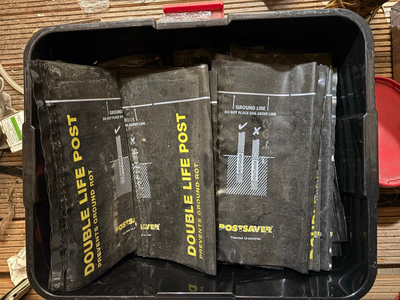 Postsavers voor houten palen - ca. 500 stuks, Ophalen of Verzenden, Nieuw, Overige houtsoorten, Balk