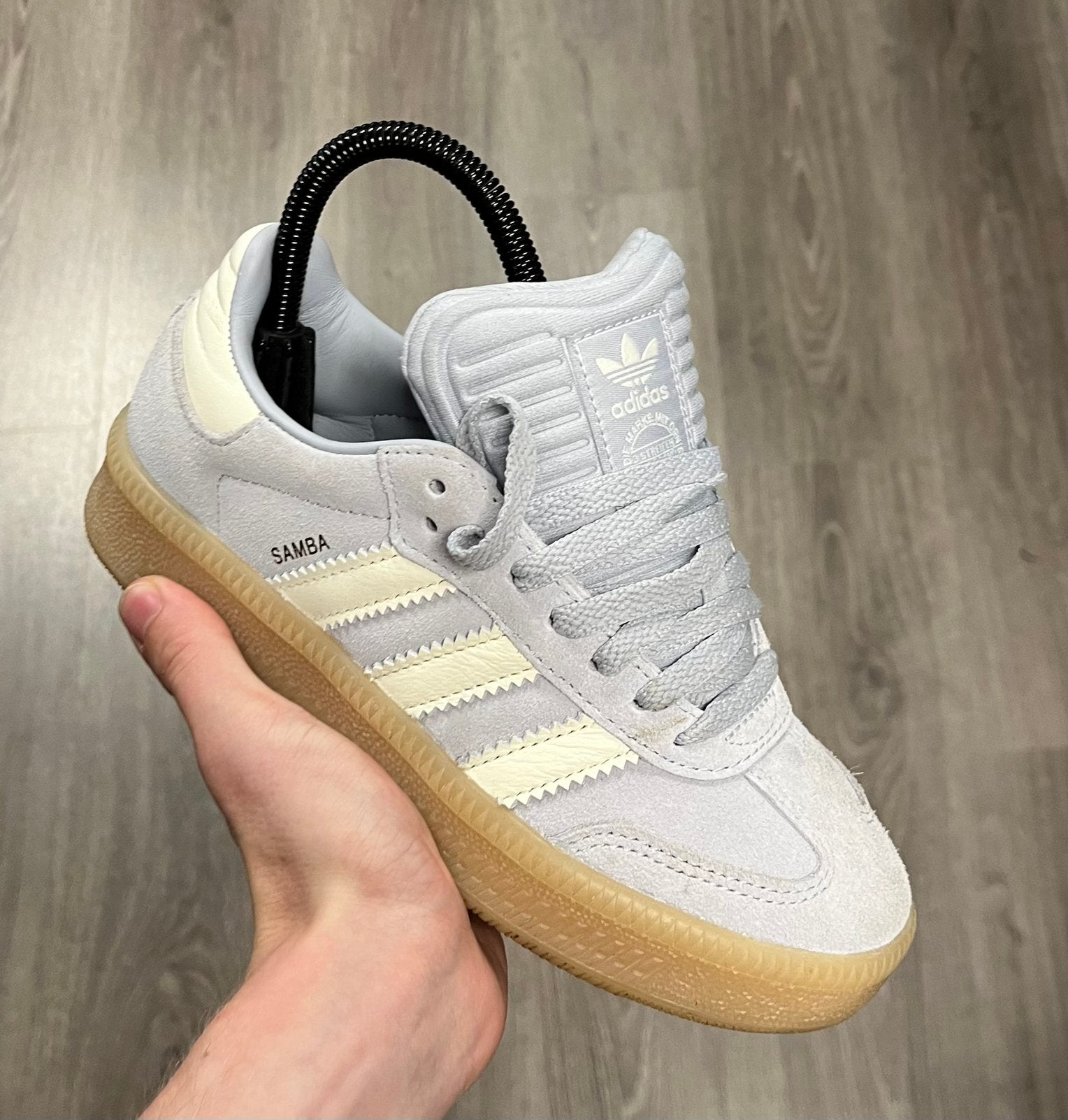 Adidas Samba suede lederen sneakers - Maat 35.5, Ophalen of Verzenden, Zo goed als nieuw, Sneakers of Gympen