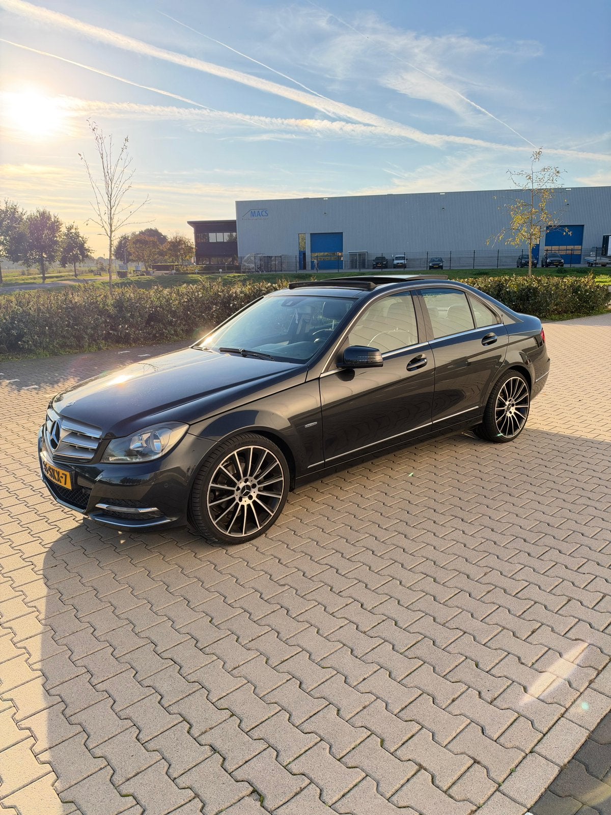Mercedes-Benz C-Klasse C180 BE Aut7 2011 Zwart, Auto's, Automaat, 745 kg, 1800 kg, 1796 cc