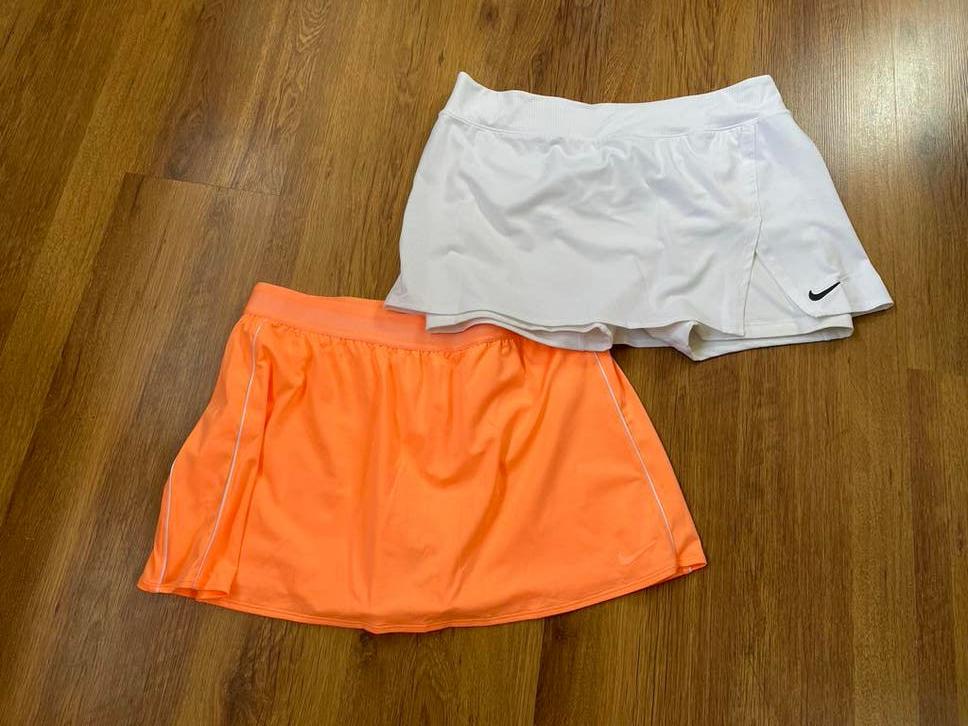Nike tennisrokjes XL - wit en Oranje, Ophalen of Verzenden, Zo goed als nieuw, Kleding, Nike