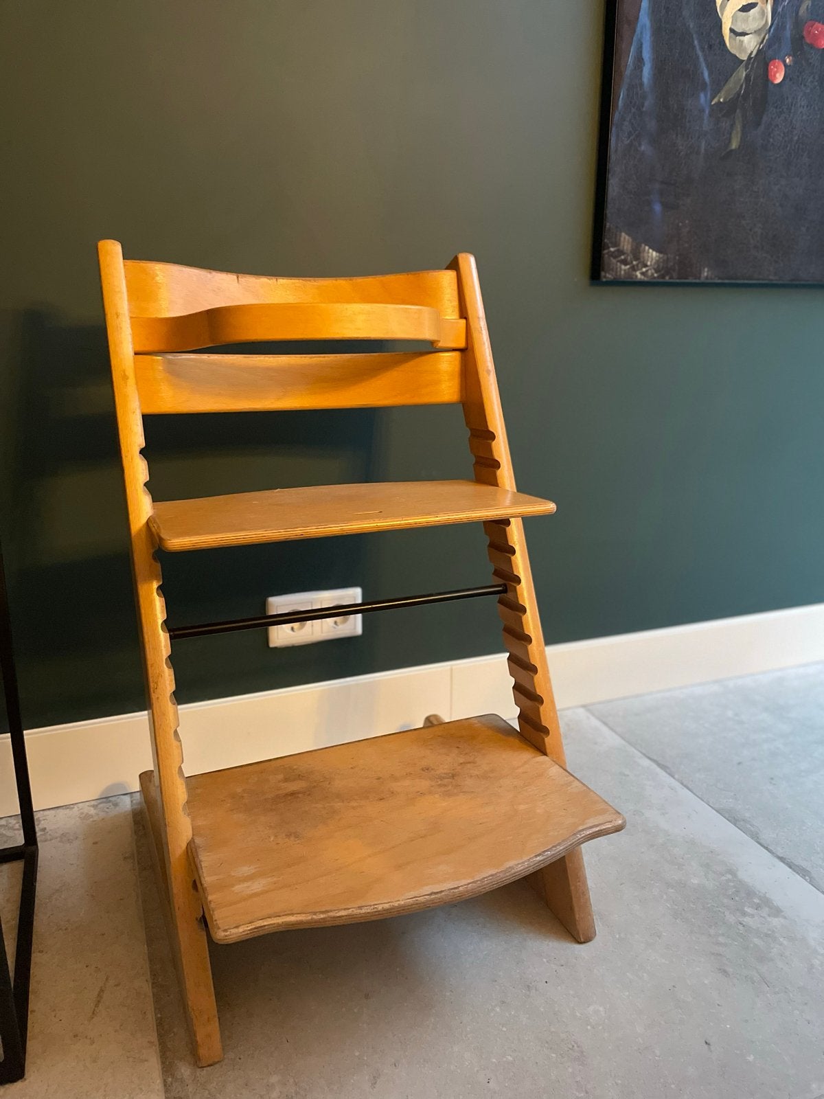 Stokke Tripp Trapp meegroeistoel - Natuurlijk hout, Ophalen, Gebruikt, Meegroeistoel, Aanschuifbaar