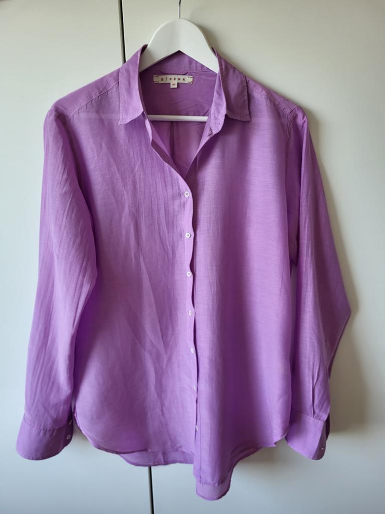 Xirena blouse maat 34/36 Lonneke Nooteboom, Paars, Liu Jo Ralph Lauren, Nieuw, Ophalen of Verzenden
