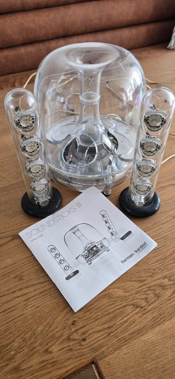 Harman Kardon SoundSticks III 2.1 Speakerset, Inclusief kabels, Speakerset, Ophalen of Verzenden, Zo goed als nieuw