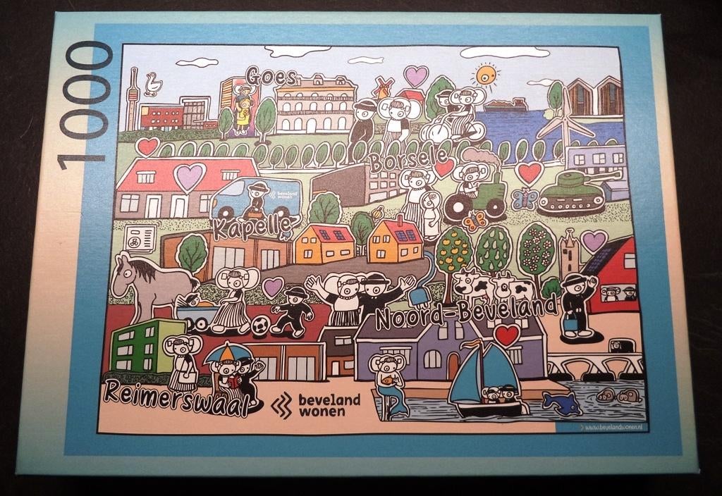 Puzzel Beveland wonen, Ophalen of Verzenden, 500 t/m 1500 stukjes, Zo goed als nieuw, Legpuzzel