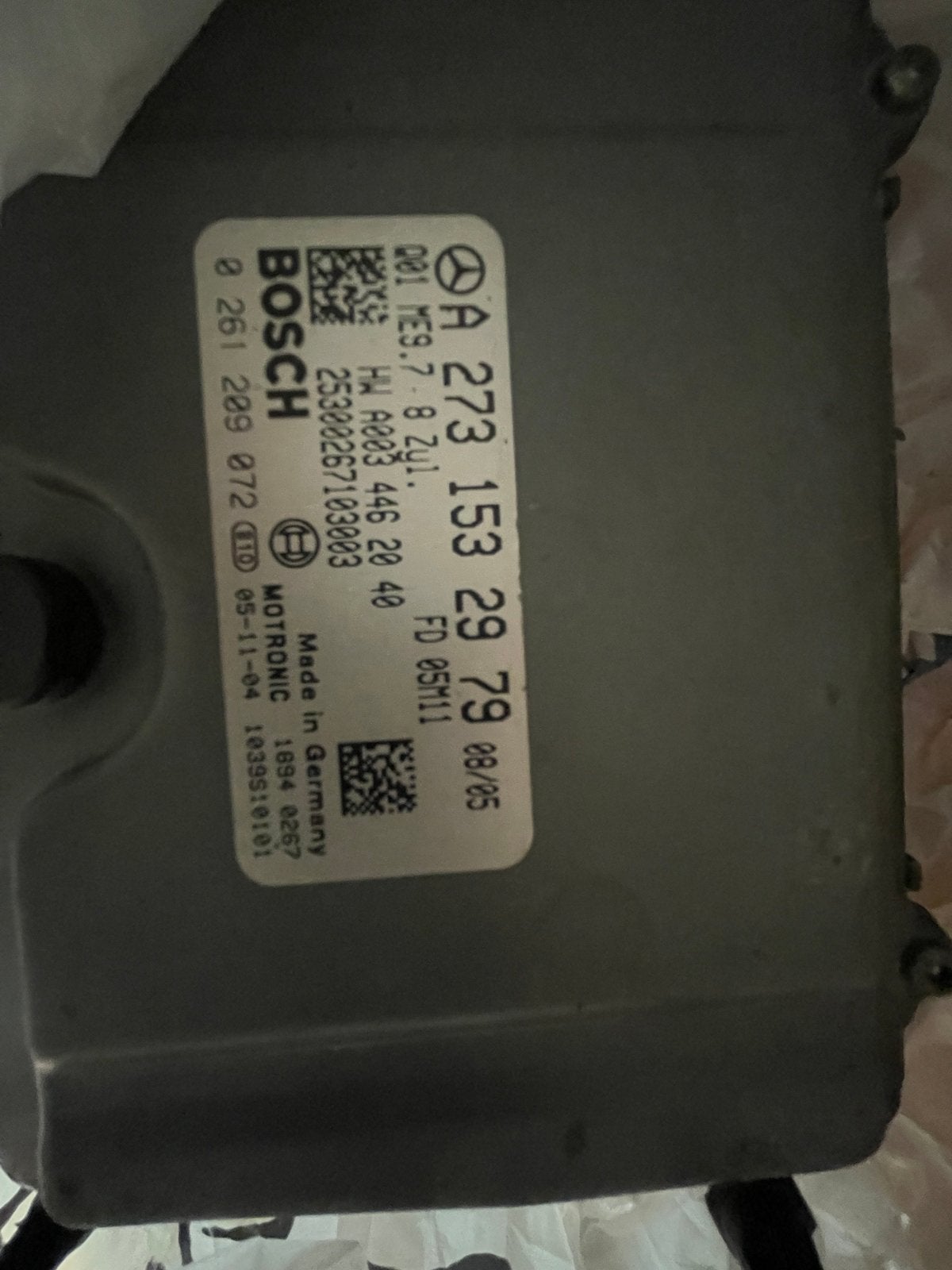 Mercedes-Benz Bosch ECU ME9.7 A 273 153 29 79, Ophalen of Verzenden, Gebruikt, Mercedes-Benz