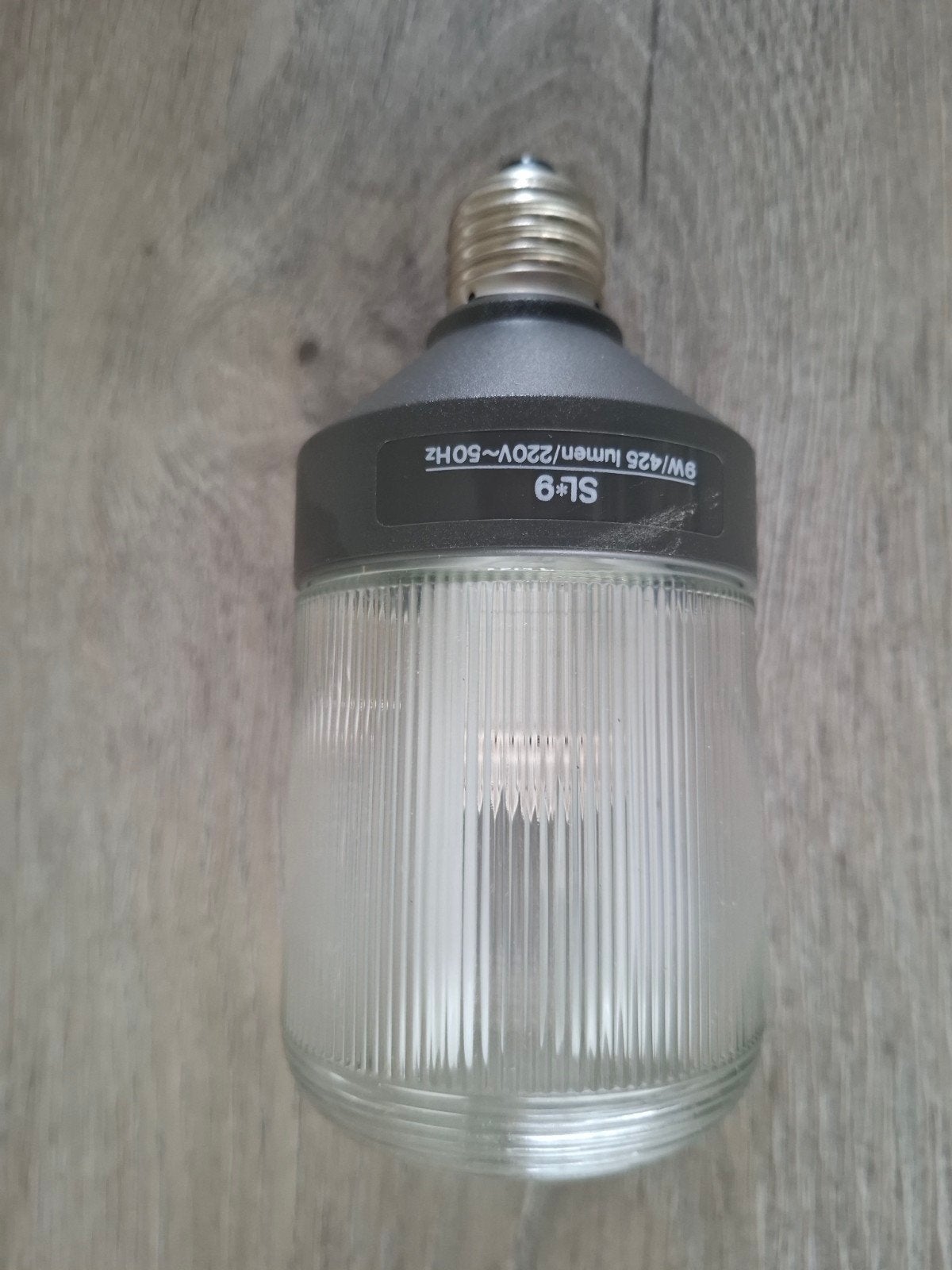 Vintage Philips SL*9 spaarlamp, Ophalen of Verzenden, Gebruikt, E27 (groot), Led-lamp