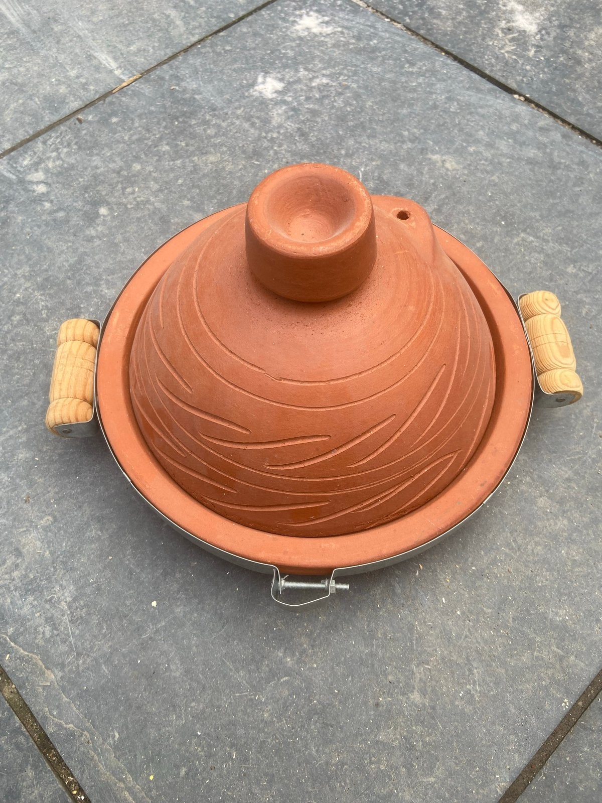 Marokkaanse tajine - ca. 30 cm doorsnede, Met deksel, Tajine, Nieuw, Ophalen of Verzenden