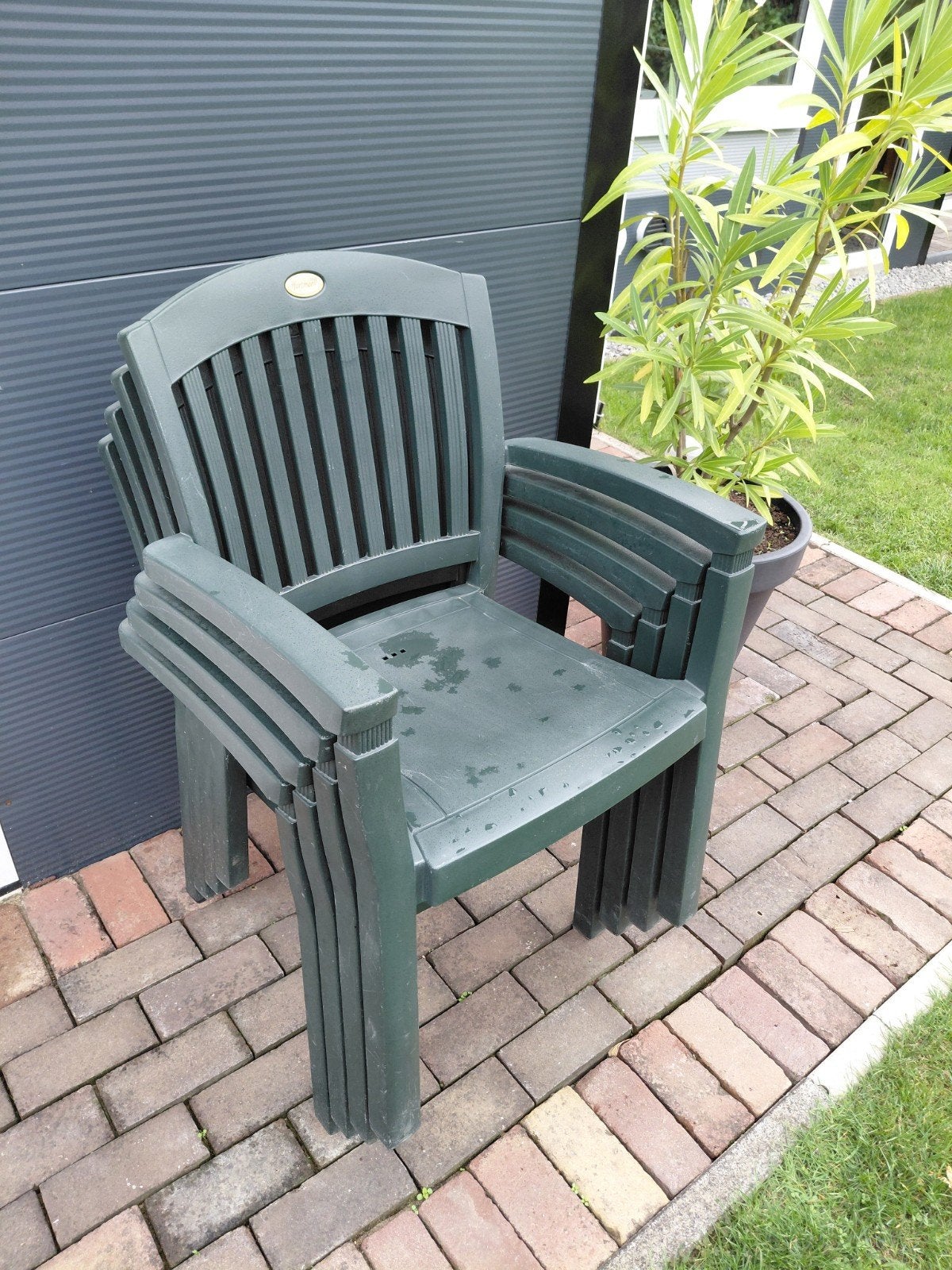 stoelen hartman stapelbaar, Tuin en Terras, Tuinstoelen, Ophalen of Verzenden, Gebruikt, Kunststof, Stapelbaar