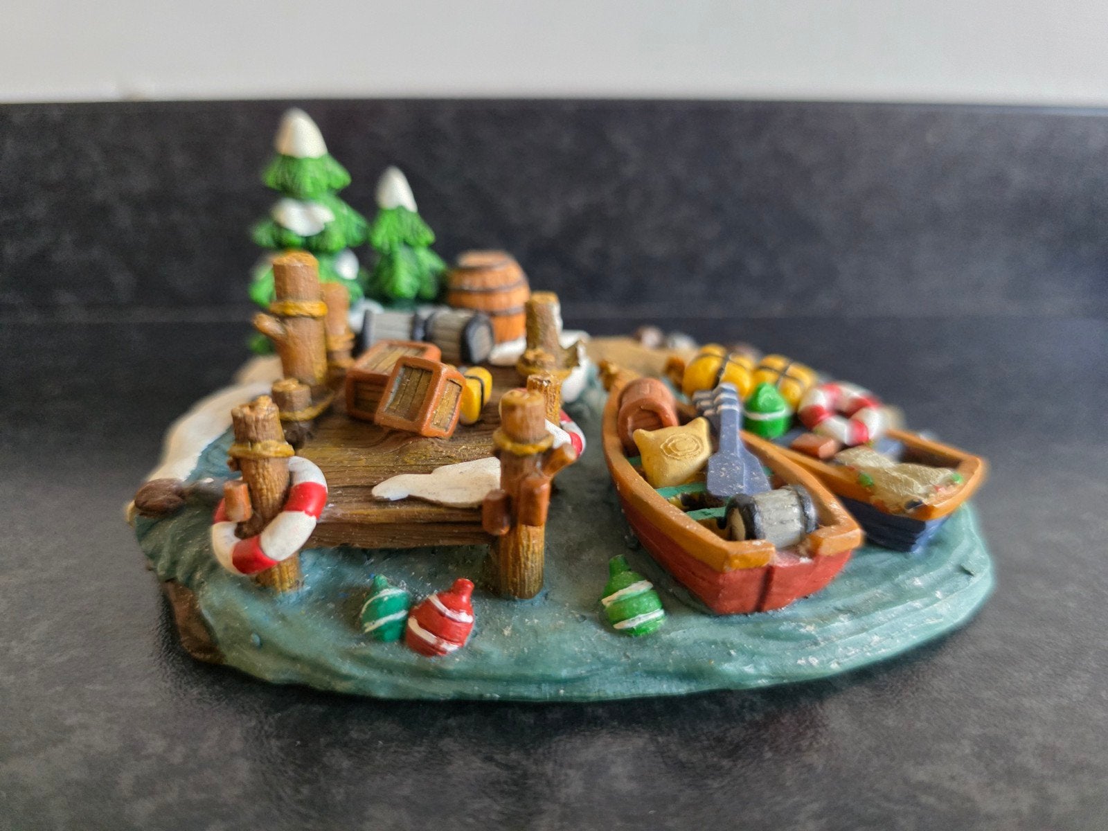 Department 56 Retired aanlegsteiger haven kerstdorp figuur, Ophalen, Gebruikt