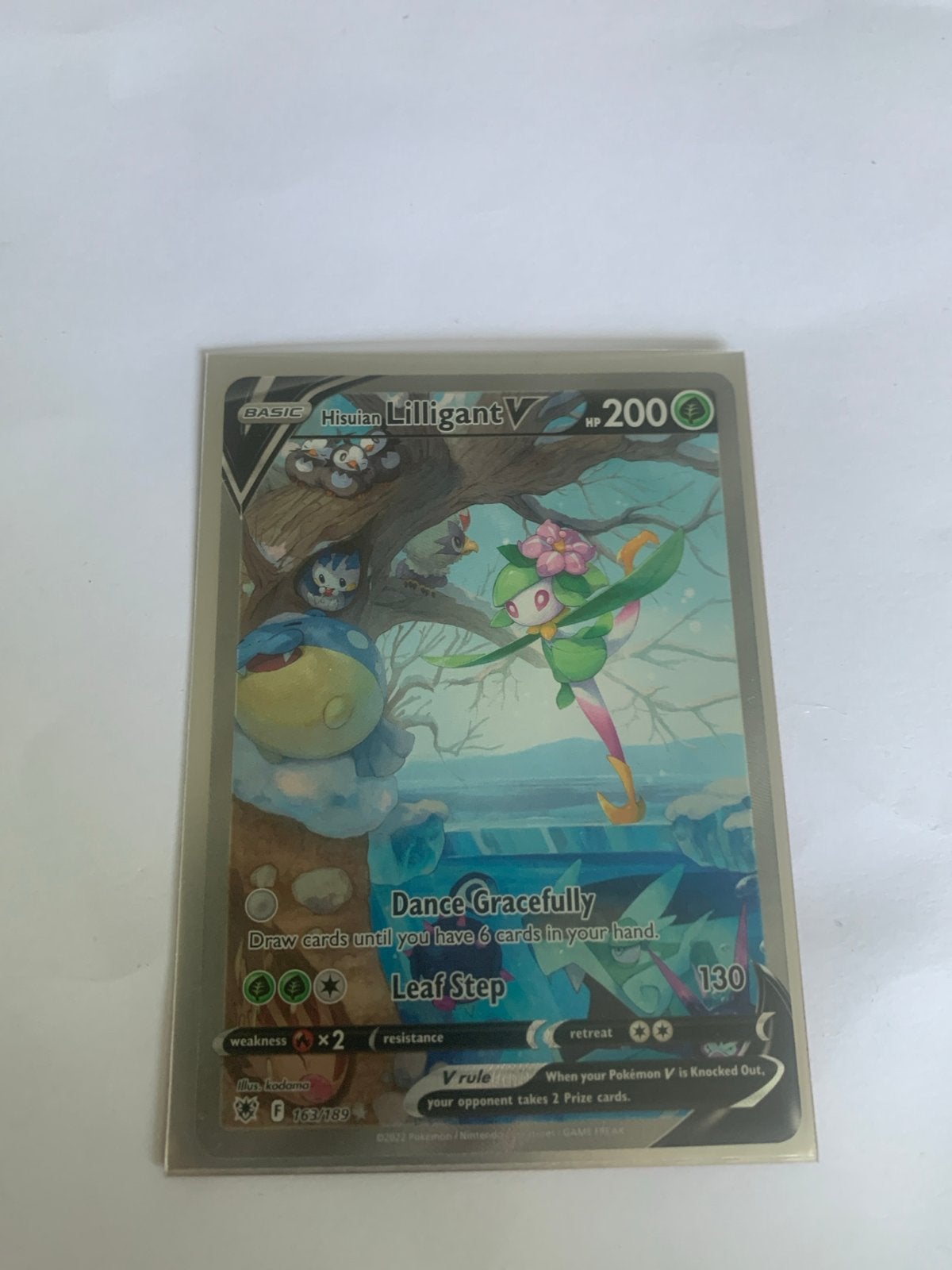 Pokémon Kaart Hisuian Lilligant V (Full Art) - Nieuwstaat, Ophalen, Zo goed als nieuw, Losse kaart