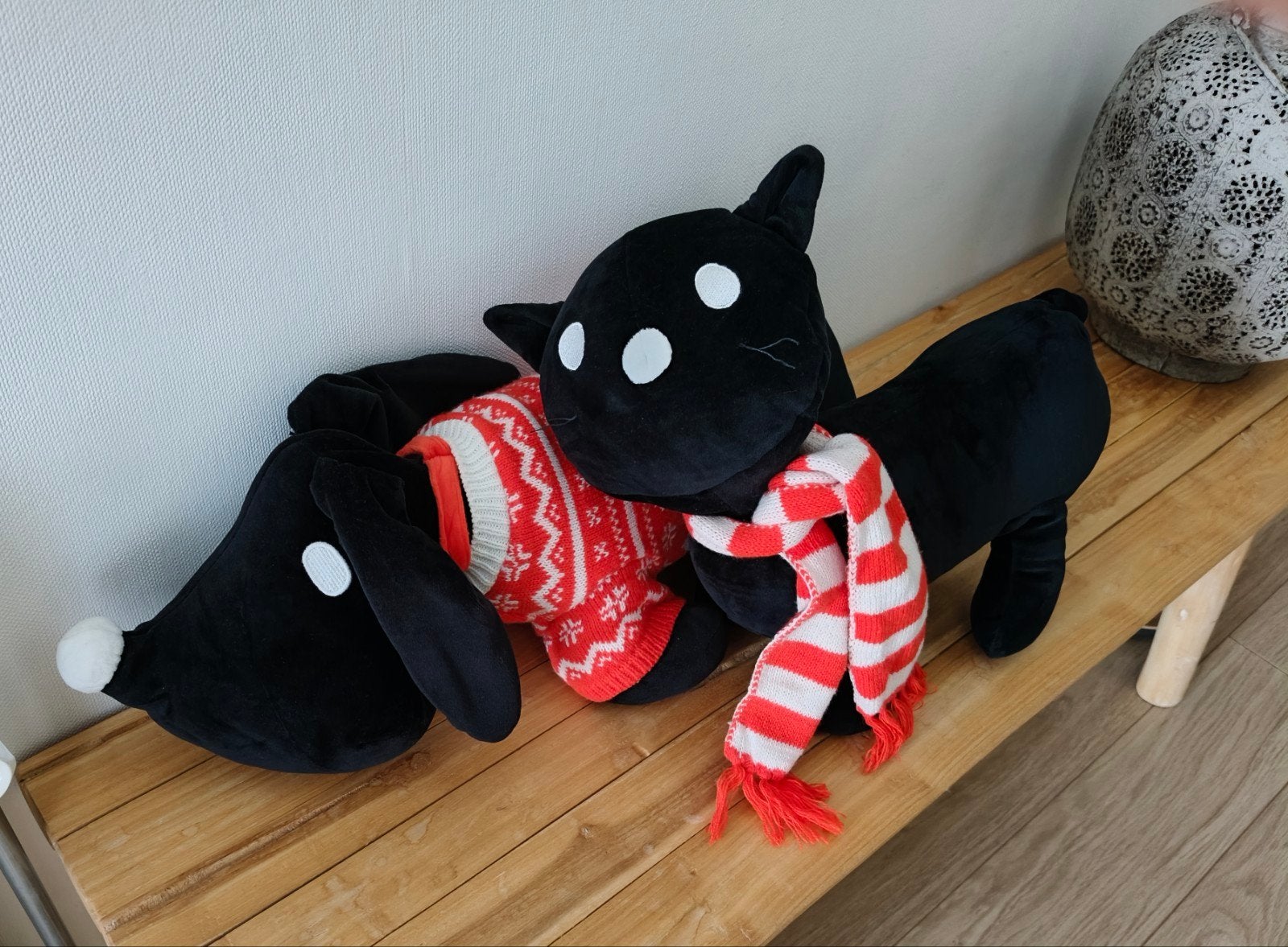 Takkie en Siepie knuffels met kerst accessoires, Ophalen of Verzenden, Zo goed als nieuw, Overige typen