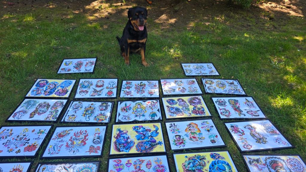24x Tattoo Sheets Inclusief Lijst (30x45), Ophalen of Verzenden