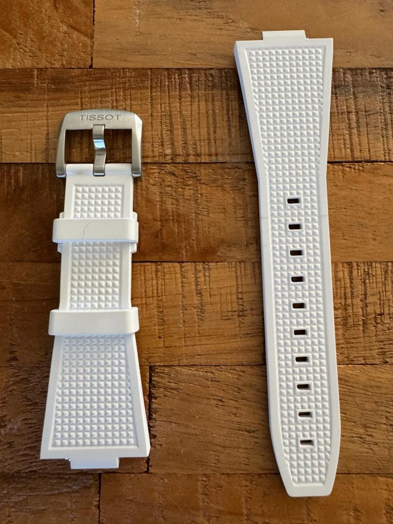 Tissot PRX 40mm Rubberen Band Wit, Overige merken, Overige materialen, Polshorloge, Overige materialen
