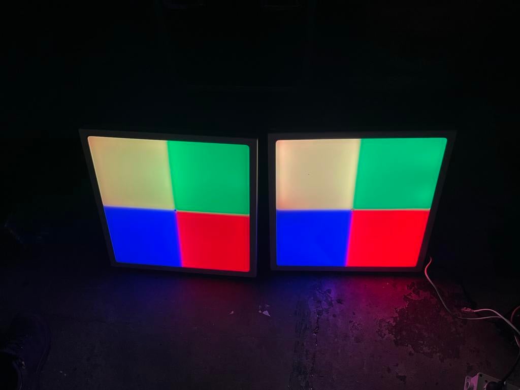 5x LED Panelen DMX met Afstandsbediening, Ophalen, Gebruikt, Licht, Kleur