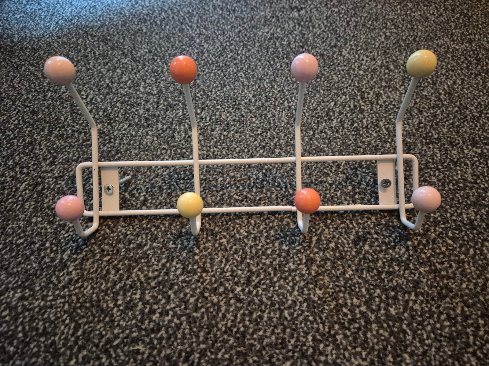Wandkapstokje met gekleurde bollen, 30 cm breed, Huis en Inrichting, Wandkapstok, Ophalen of Verzenden, Zo goed als nieuw, Minder dan 100 cm