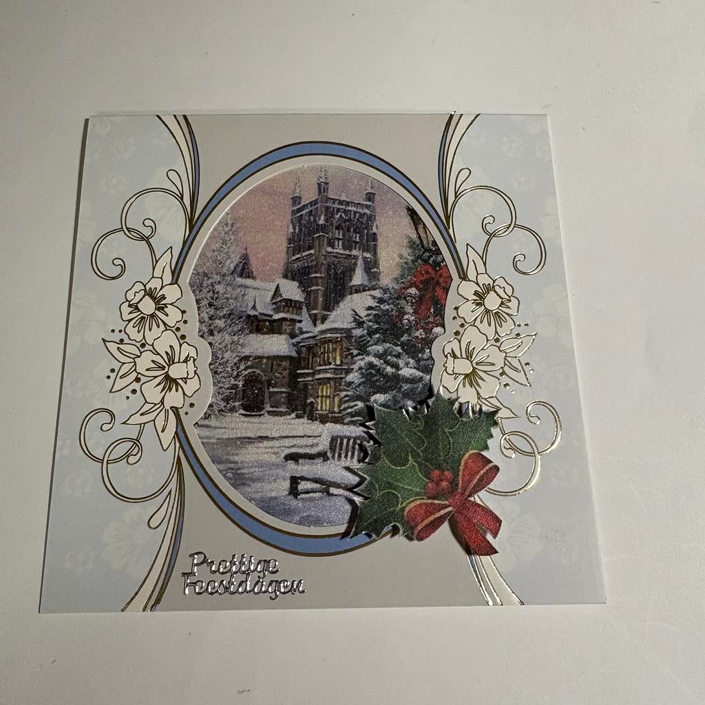 Parelmoer kerstkaart 7, Ophalen of Verzenden, Zo goed als nieuw, Overige thema's