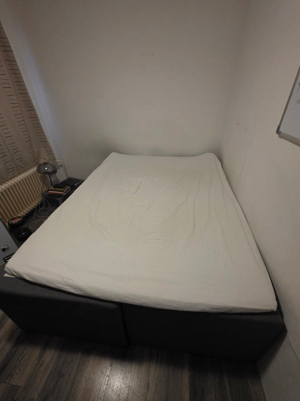 Boxspring met topper 160x200, Ophalen of Verzenden, Zo goed als nieuw, Tweepersoons, 160 cm
