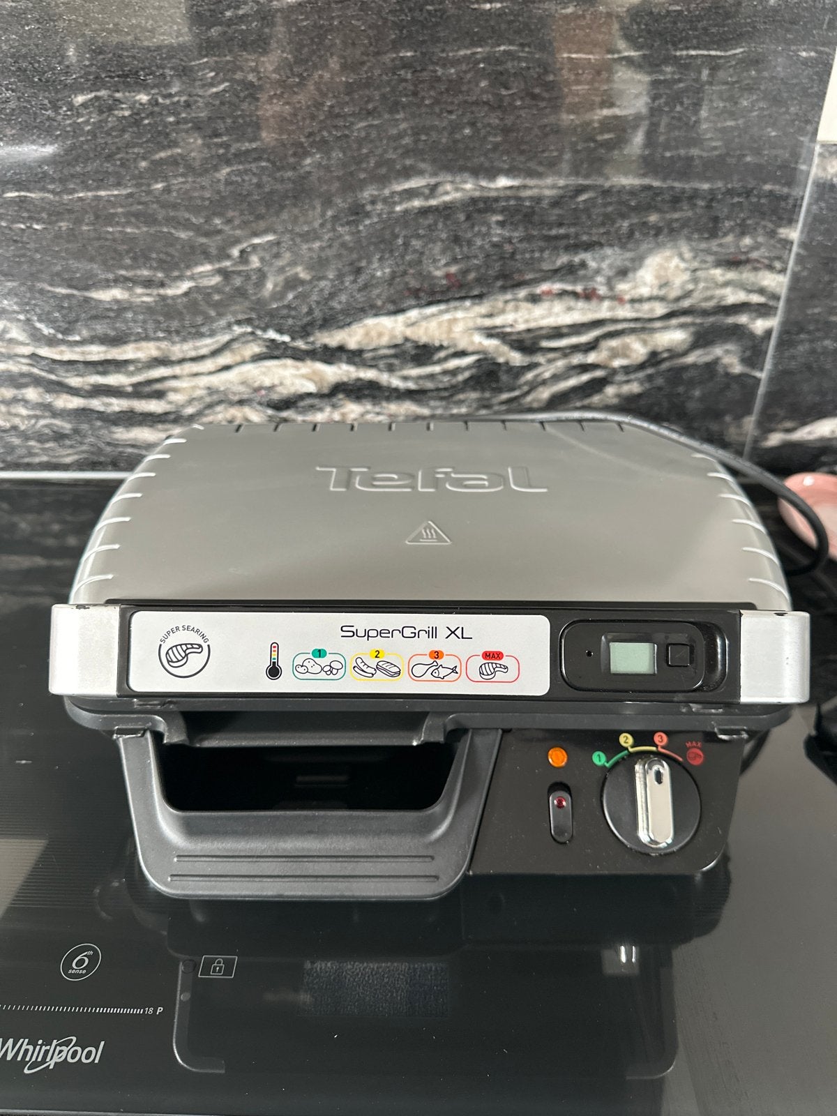 Tefal SuperGrill XL Contactgrill - Zo goed als nieuw, Verzenden, Vaatwasmachinebestendig, Zo goed als nieuw, Tafelgrill