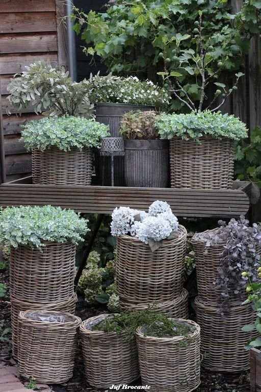 Set van 2 rotan manden, Www.jufbrocante.nl, Www.jufbrocante.nl, Nieuw, Ophalen of Verzenden