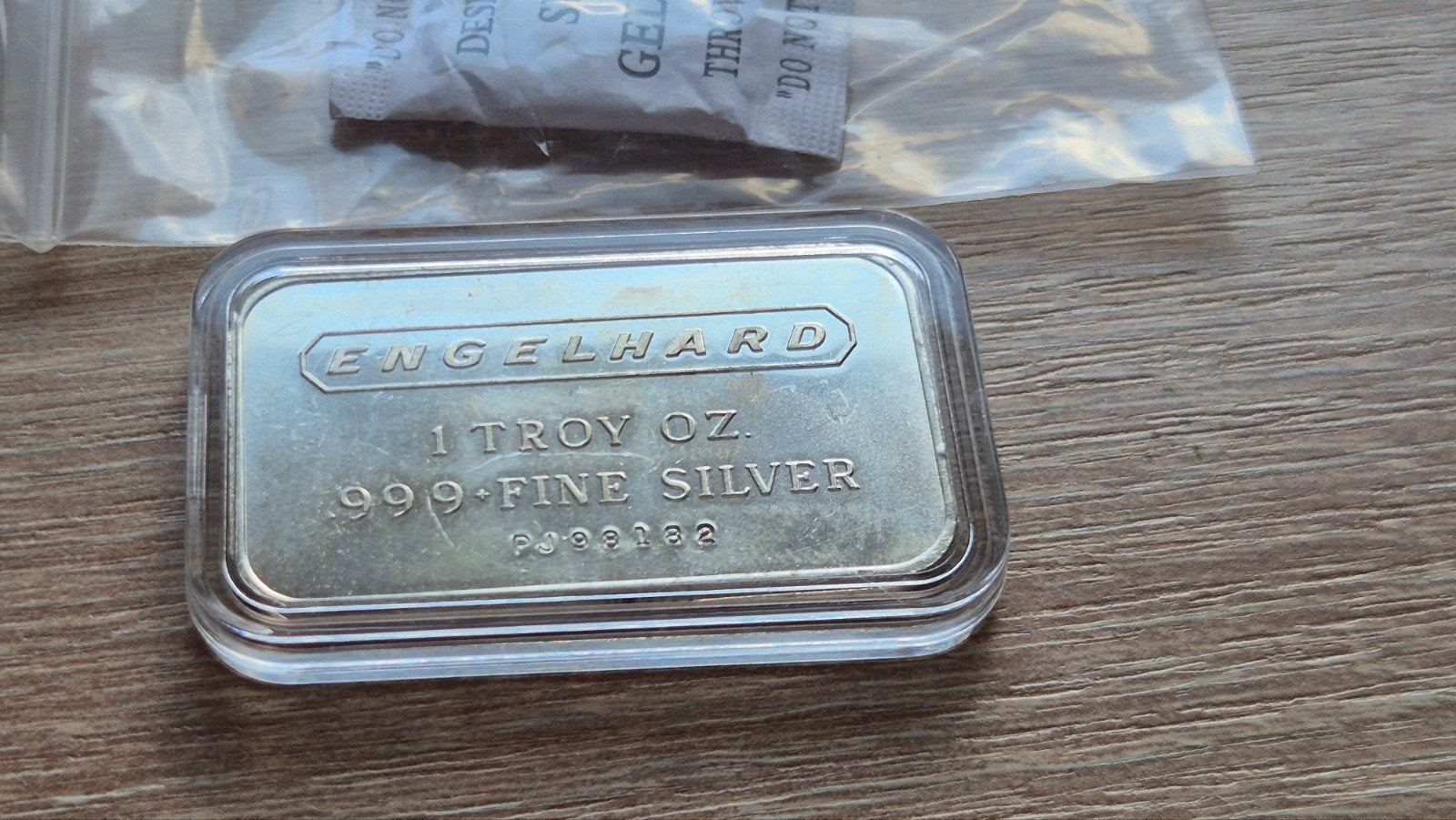 Engelhard, Vintage 1 oz Silver Bar USA. Zilverbaar. Zilver., Verzenden, Zilver