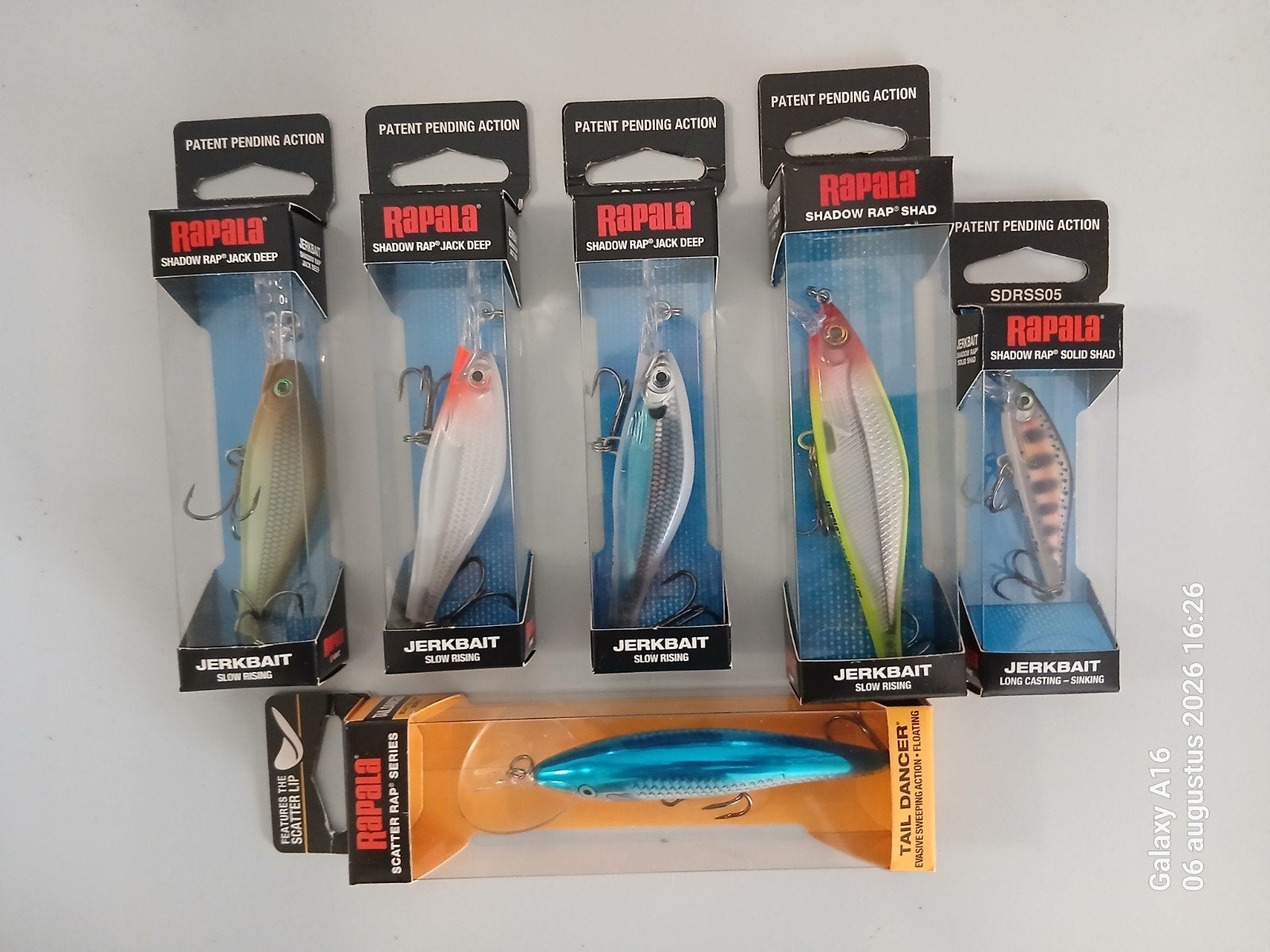 Setje Rapala SDRJD07 SDRS9 SDRSS05 SCRTD9, Watersport en Boten, Ophalen of Verzenden, Nieuw, Overige typen