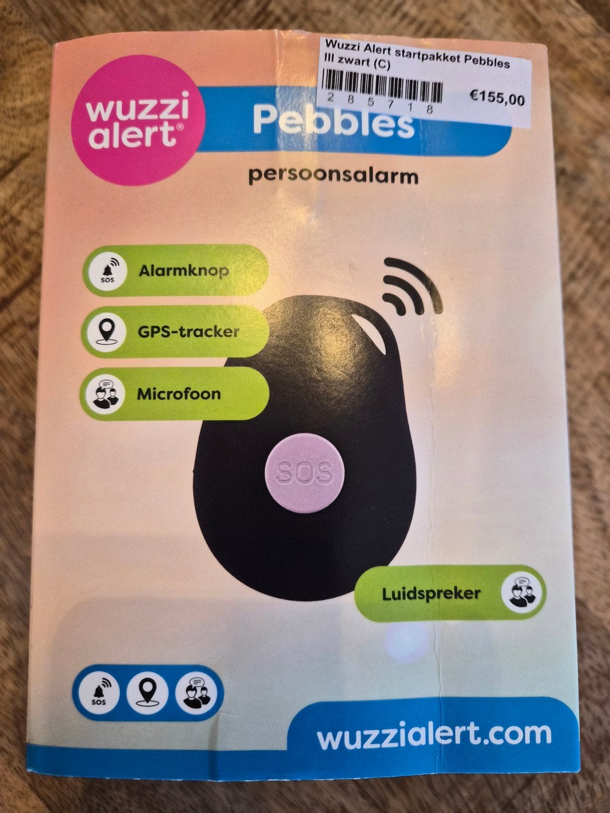 Persoonsalarm ,Noodknop Wuzzi Alert Pebbles III, Ophalen, Zo goed als nieuw, Compleet systeem