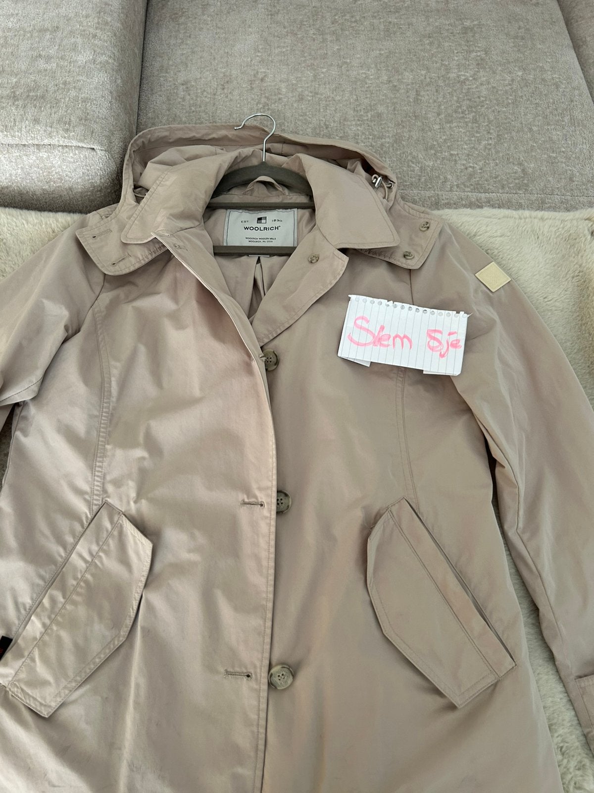 Woolrich parka dunne zomerjas maat M., Ophalen of Verzenden, Nieuw, Maat 38/40 (M), Beige